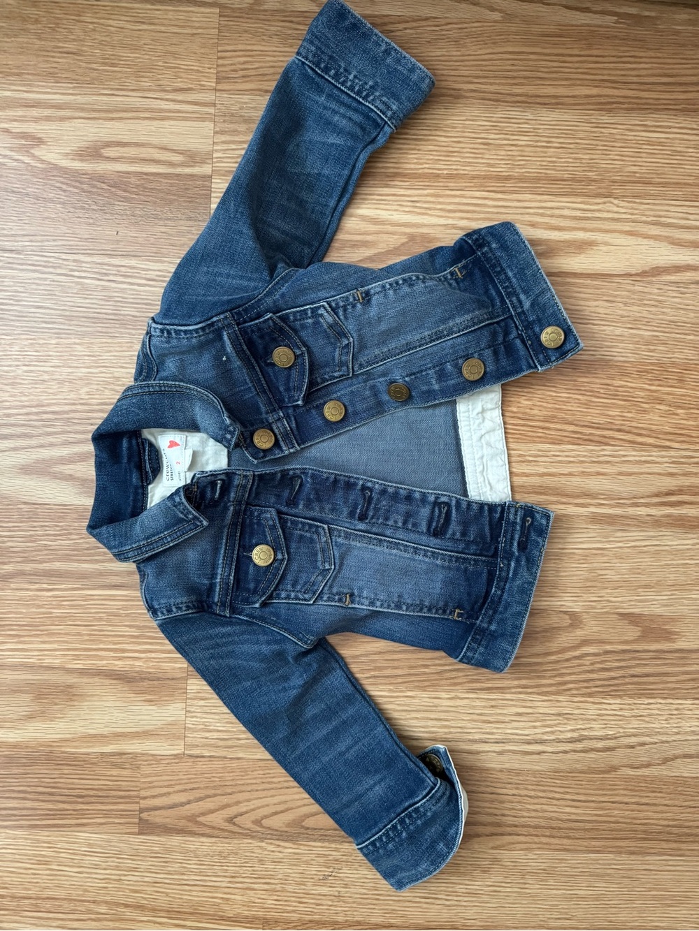 Crewcuts Dark Blue Denim Jacket with Brass Buttons